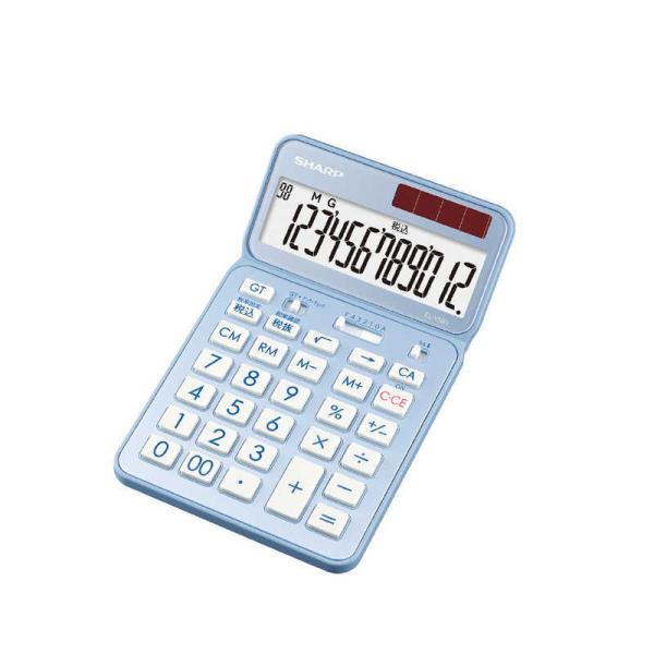 シャープ　SHARP　電卓 抗菌仕様ナイスサイズタイプ  12桁 　EL-VN83AX