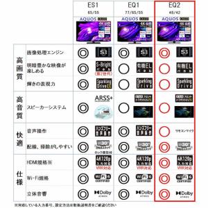 シャープ SHARP 有機ELテレビ AQUO...の詳細画像3