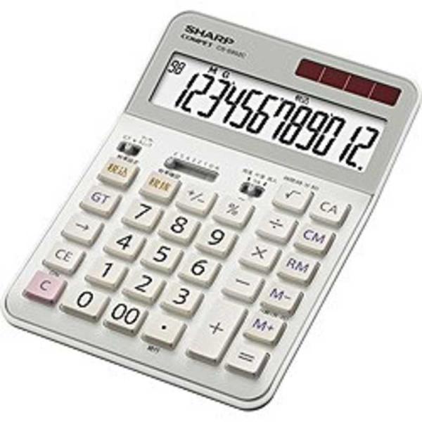 シャープ　SHARP　実務電卓(セミデスクトップタイプ・12桁)　CS-S952C-X
