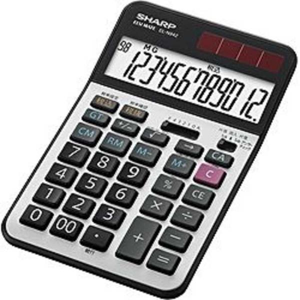 シャープ　SHARP　実務電卓(ナイスサイズタイプ・12桁)　EL-N942-X