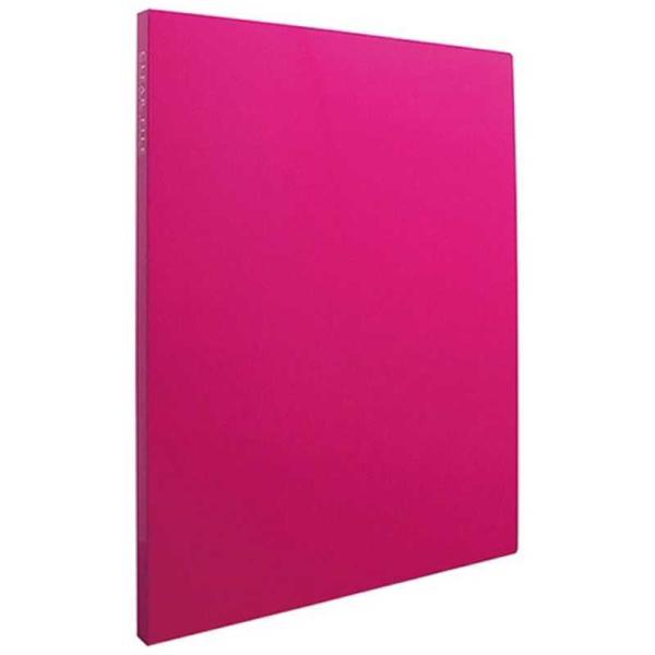 セキセイ　クリヤーファイル「高透明」A4-S 20ポケット　KP-2512 (ピンク)