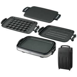 象印マホービン　ZOJIRUSHI　ホットプレート やきやき ステンレスブラック [プレート3枚]　EA-GZ30-XB