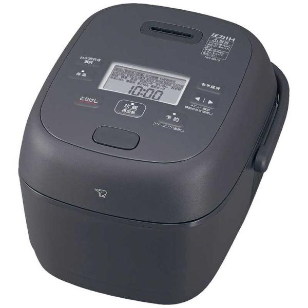 象印マホービン　ZOJIRUSHI　炊飯器 5.5合 豪熱大火力 圧力IHジャー 鉄器コート黒まる厚...