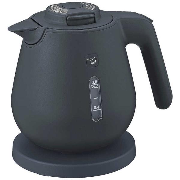 象印マホービン　ZOJIRUSHI　電気ケトル ［0.8L］ ソフトブラック　CK-DC08