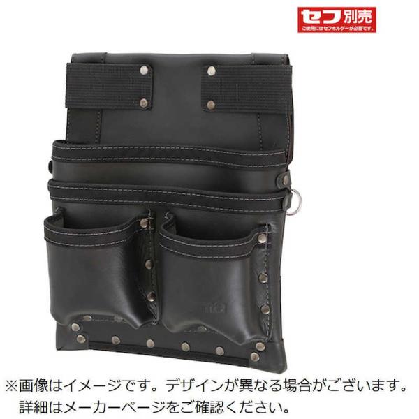 TJMデザイン　着脱式腰袋 K 釘袋 3段大 ツインフック　SFKBKKG3L2H