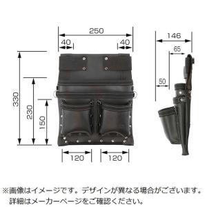 TJMデザイン 着脱式腰袋 K 釘袋 3段大 ...の詳細画像4