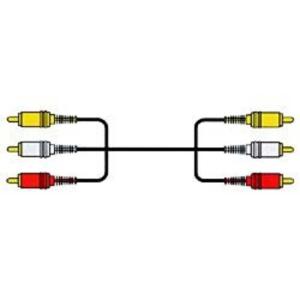 JVC　AVコード ピンプラグ×3⇔ピンプラグ×3 (0.5m)　VX-37G｜y-kojima