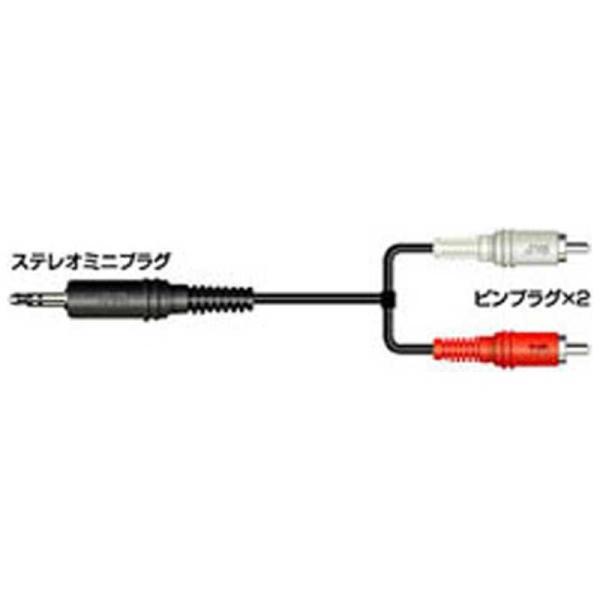 JVC　オーディオコード ステレオミニプラグ⇔ピンプラグ×2 (1.0m)　CN-2011A