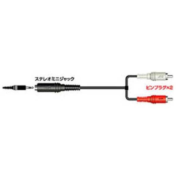 JVC　オーディオコード ステレオミニジャック⇔ピンプラグ×2 (0.3m)　CN-140A