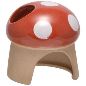 三晃商会 素焼きハウス きのこ ドワーフ ハムスター ハウス 陶器製
