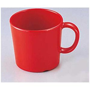 エンテック メラミン 手付コップ No．83 赤  RKTY201