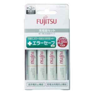 富士通　FUJITSU　充電器 [充電器+充電池 /単3形4本 /単3形〜単4形兼用]　FCT345FXJSTFX｜y-kojima