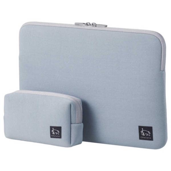 CHULULU　ノートパソコン対応 13.3インチ  PCインナーケース&amp;マルチポーチ ブルー　SC...