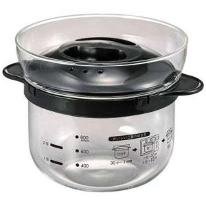 ハリオ　ガラスのレンジご飯釜1〜2合　XRCN-2-B