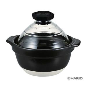 HARIO(ハリオ) ご飯釜 雪平 IH対応 1~3合用 シルバー プレゼント