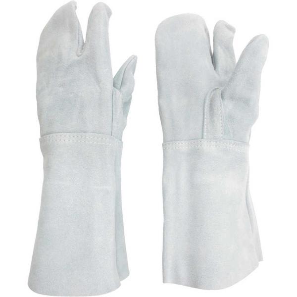 ミドリ安全　溶接用 牛床革手袋 3本指　MT-106-3P