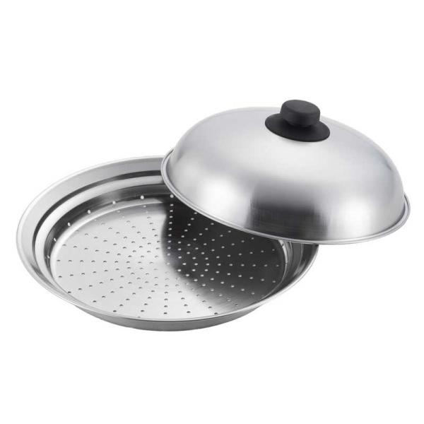 ヨシカワ　蒸しプレート 24〜26cm フタ付 美味彩菜　SJ2632