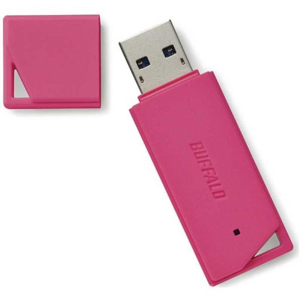 BUFFALO　USBメモリー[32GB/USB3.1/キャップ式](ピンク)　RUF3-K32GB...