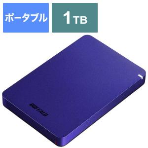 BUFFALO　外付けHDD ブルー [ポータブル型 /1TB]　HD-PGF1.0U3-BLA