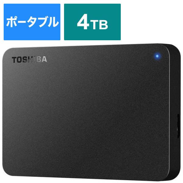 東芝　TOSHIBA　USB3 0対応ポータブルHDD 東芝製 Canvio BASIC 4 0TB...