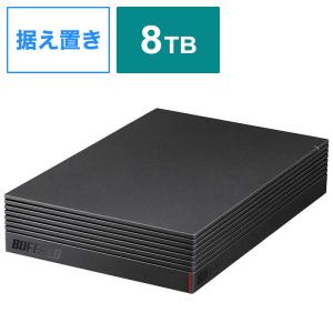 BUFFALO　外付けHDD テレビ・レコーダー録画用 ブラック [据え置き型 /8TB]　HD-CD8U3-BA｜y-kojima