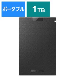 BUFFALO　抗ウイルス・抗菌ポータブルSSD USB3.2(Gen1) TypeA ブラック [1TB /ポータブル型]　SSD-PGVB1.0U3-B｜コジマYahoo!店