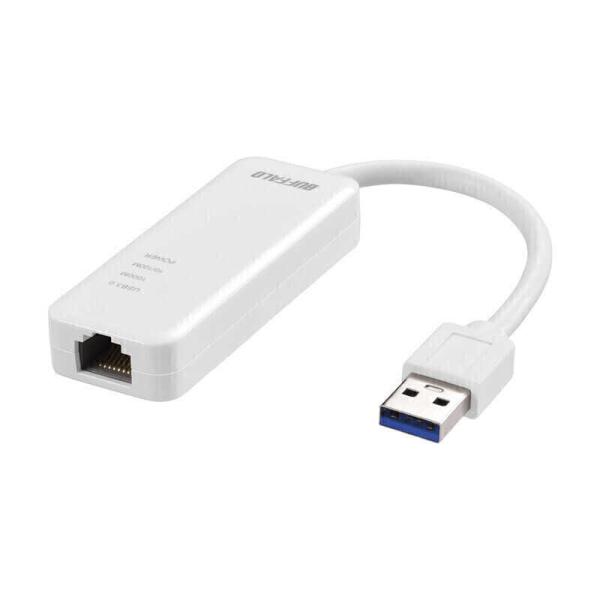 BUFFALO　［Giga USB3.2 Gen1 Type-A対応 有線LANアダプター ホワイト...