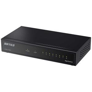 BUFFALO　Giga 8ポート スイッチングハブ 電源外付け 金属筐体 マグネット付属　LSW8-GT-8ES/CBK｜コジマYahoo!店