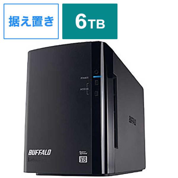 BUFFALO　外付けHDD ブラック [据え置き型 /6TB]　HD-WL6TU3/R1J