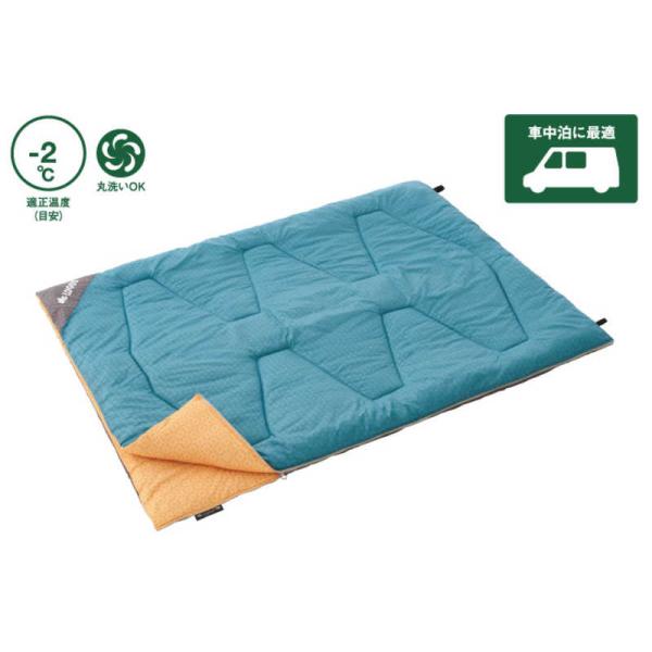 ロゴス　キャンプ用品 シュラフ ミニバンピッタリ寝袋・-2度 ブルー　72600241