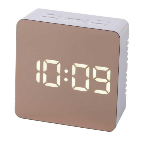 クレファー　ミラークロック PLUS DECO ［デジタル］ ピンク　IAC-5651WTP