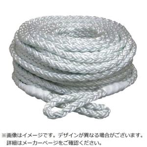 まつうら工業 ウインチ用ナイロンクロスロープ(8打ち)10mmΦ×50m両端 