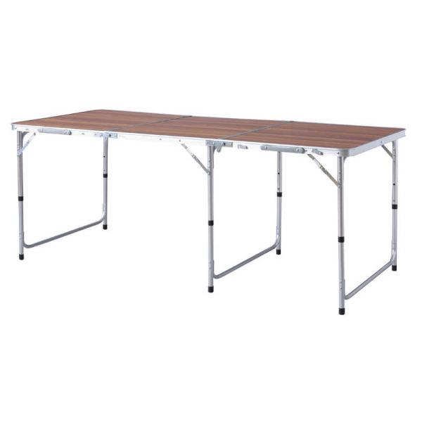 東谷　フォールディングテーブルワイドD80(W180×D80×H54/62/70cm) 　