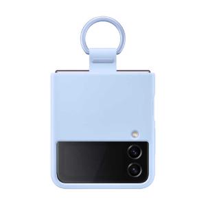 GALAXY Galaxy Z Flip4 Silicone Cover with Ring Arctic Blue EF-PF721TLEGJP