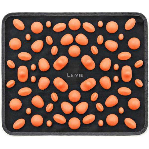 LAVIE　健康グッズ 足裏いてーよ(40×34cm ブラック×オレンジ) 　