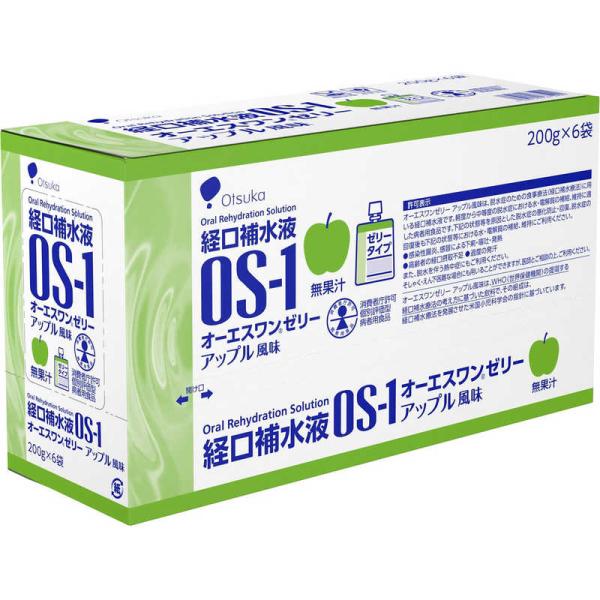 大塚製薬　OS-1 (オーエスワン) ゼリー アップル風味 (200g×6個)　