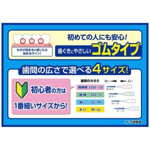 小林製薬 やわらか歯間ブラシ SSSS-SS 20本の詳細画像2