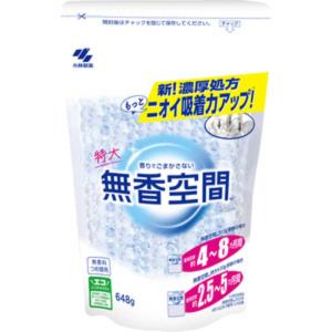 小林製薬　無香空間 特大 つめ替用 648g 無香料　