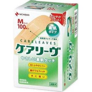 ケアリーヴ ニチバン 素肌タイプ Mサイズ CL100M (100枚) 絆創膏