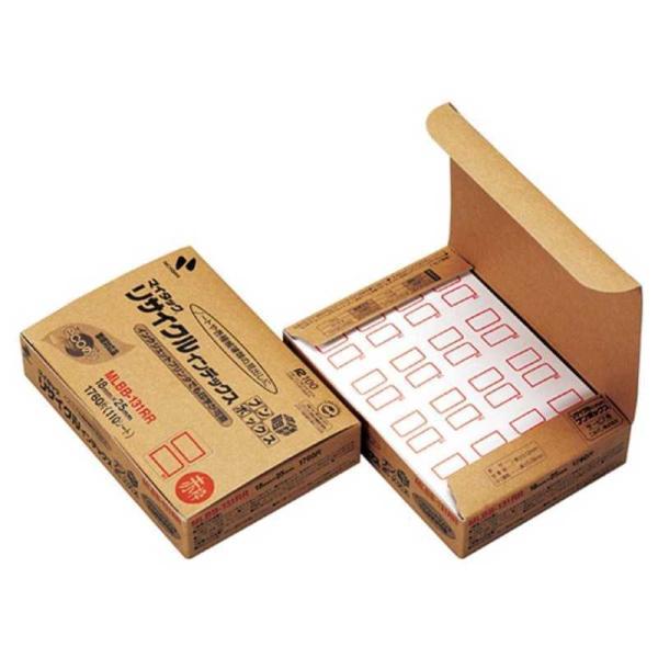 ニチバン　マイタック リサイクルインデックス ［110シート / 16面］ 赤枠　MLBB-131R...