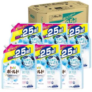 P&G Bold ジェル フレッシュピュアクリーンの香り つめかえ用 超ジャンボサイズ 1490g×6コ