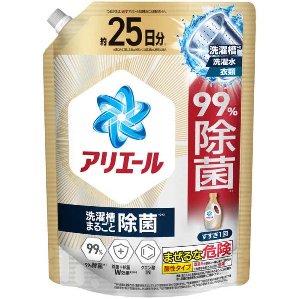 P＆G　アリエールジェル 除菌プラス 詰替 超特大サイズ 625g 　
