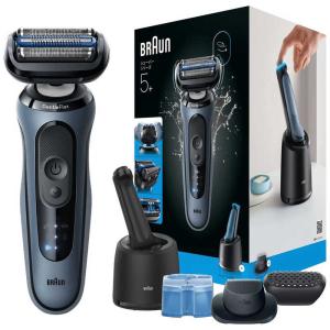 ブラウン　BRAUN　ブラウン 電気シェーバー シリーズ5＋ 電動 髭剃り メンズ お風呂剃りシェーバー 53-A72000cc 洗浄器付きモデル アズールブルー　53-A72000CC