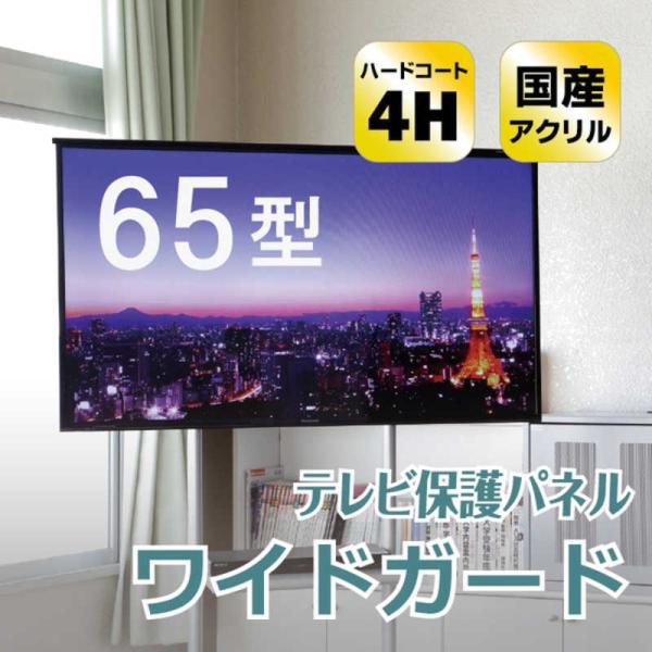 ニデック　薄型テレビ保護パネル65VS ハードコート付ワイドガード　C2AWGE20653352（お...