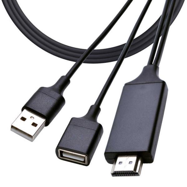 ラスタバナナ　A to HDMI iPhone iPad用ミラーリング 3m ブラック　R30HEA...