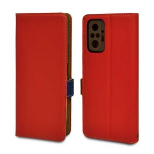 ラスタバナナ　Redmi Note10 Pro 薄型手帳ケース サイドマグネット レッド　6616RN10PBO