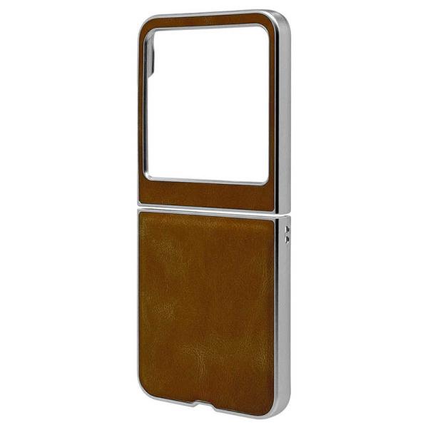 RBSELECT　motorola razr 50 ハードケース ソリッドフレーム ブラウン　850...