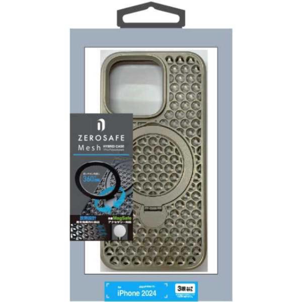 ラスタバナナ　iPhone16Pro ZEROSAFE Mesh Magsafe対応 360°回転ス...