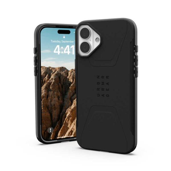 UAG　iPhone 16 Plus 耐衝撃ケース MAGSAFE対応 CIVILIAN ブラック　...