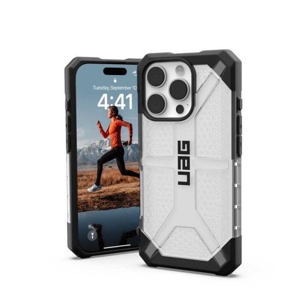 UAG　iPhone 16 Pro 耐衝撃ケース PLASMA アイス　UAG-IPH24MA-T-...